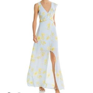BCBG Cutout Floral Dress